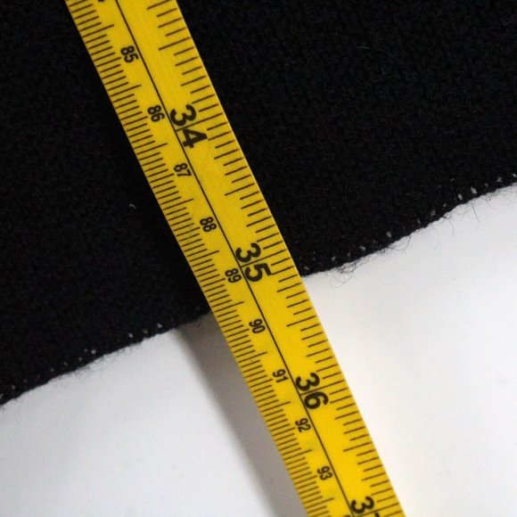 Beyond Threads Cardigan Sweater Womens Black Open Front Knit Made In Peru Size M - Picture 9 of 9